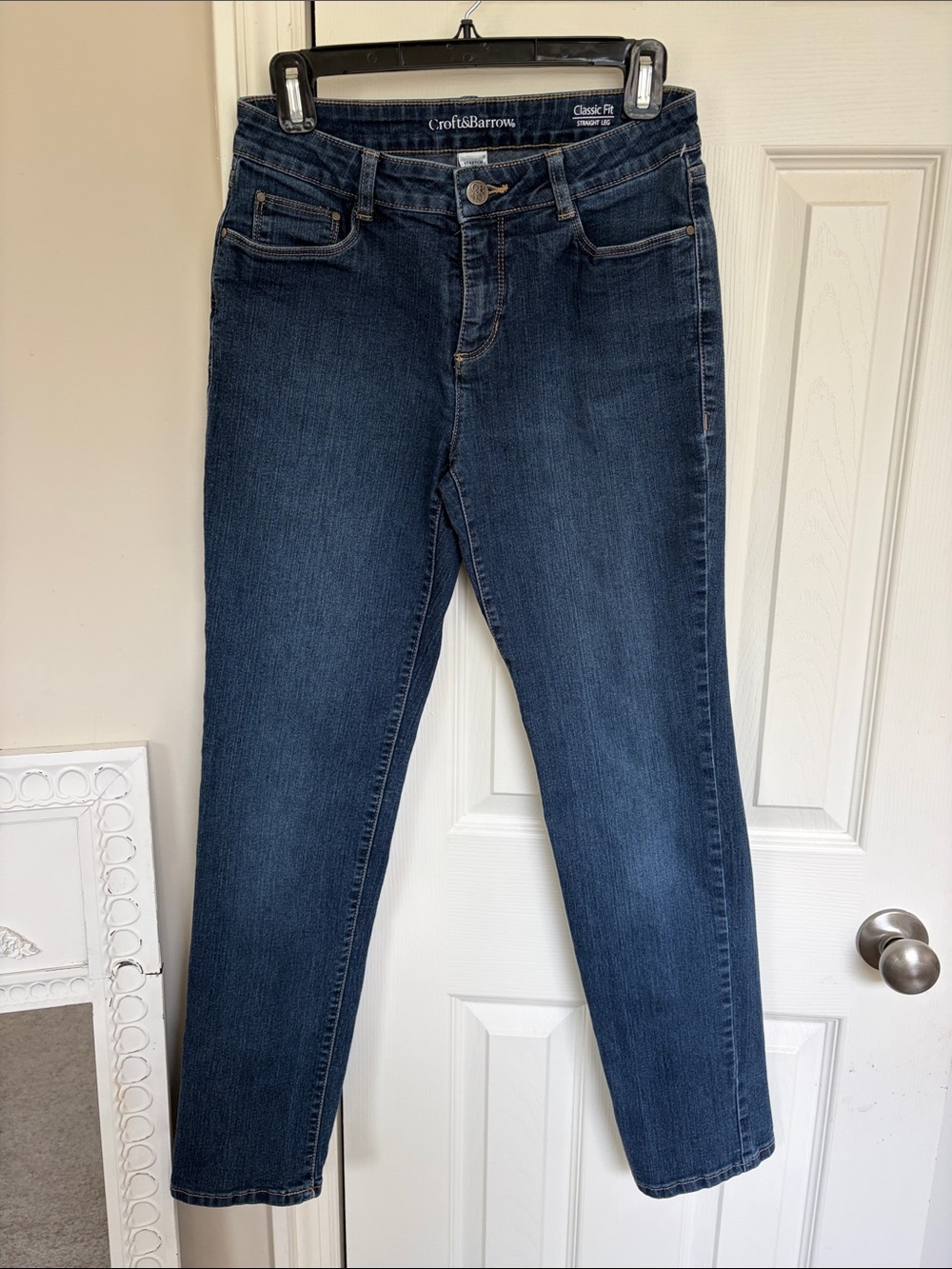 croft & barrow Dark Indigo Straight Leg Jeans